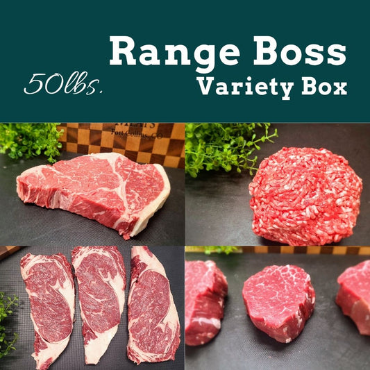50 lb Range Boss Variety Bundle (~1/8 Beef)