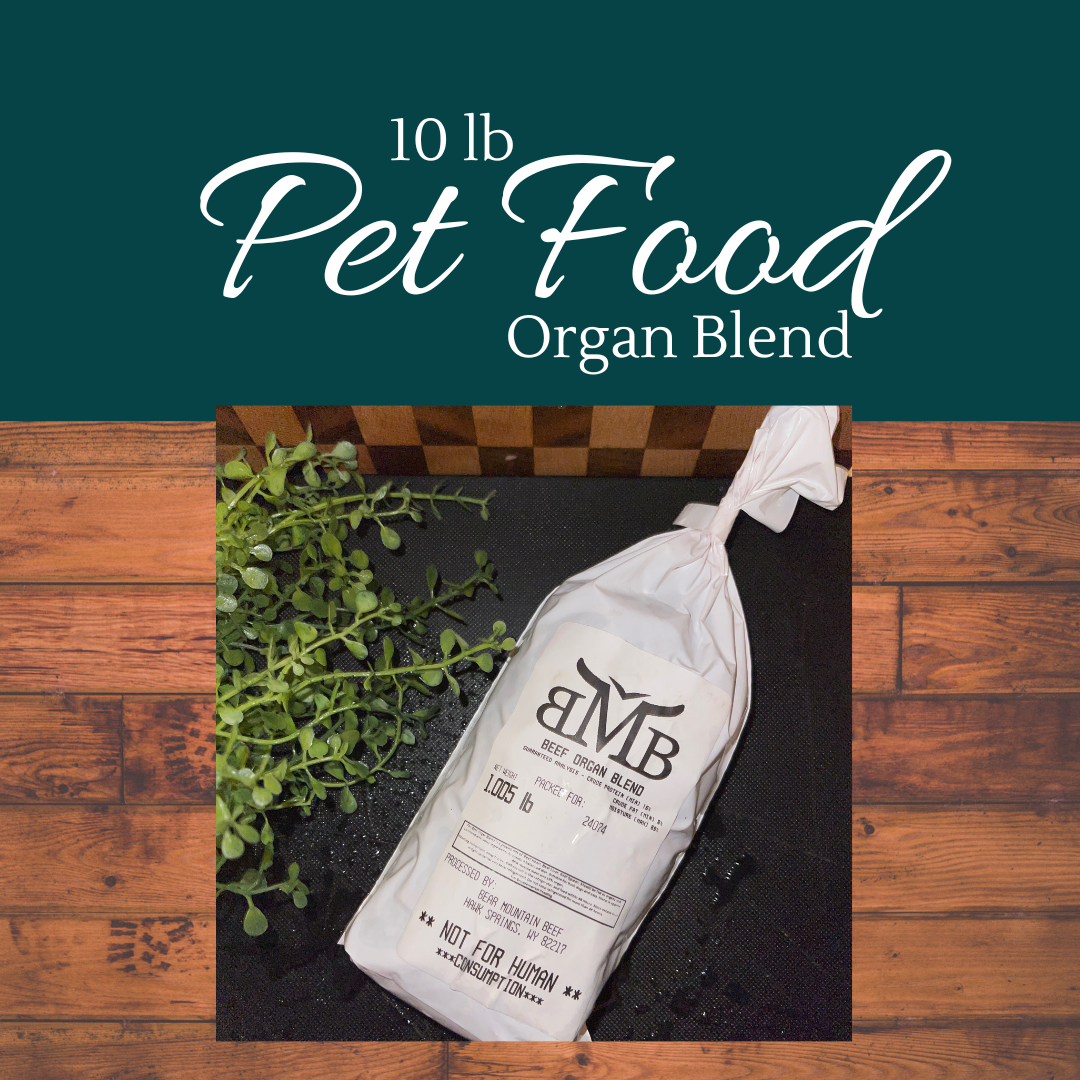 Dog (or Cat) Pet Food Organ Blend - 10 lbs.