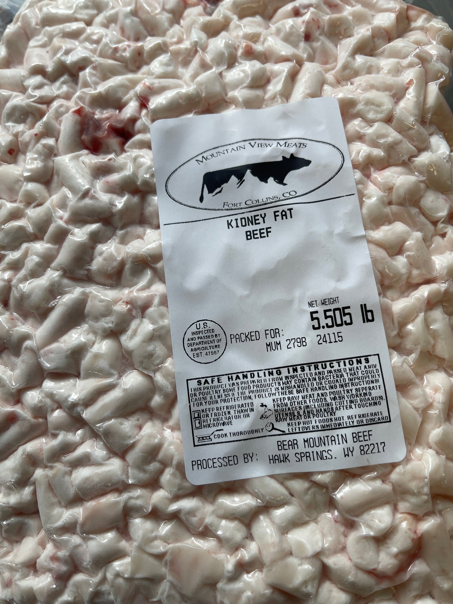 Raw Beef Fat (for Tallow) or Pork Fat (for Lard)