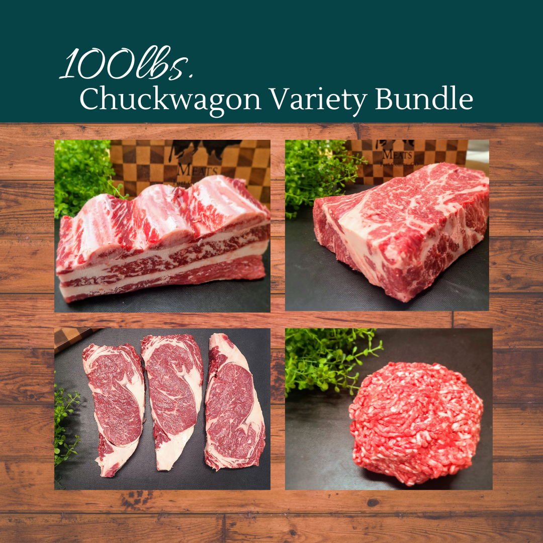100 lb Chuckwagon Variety Bundle (~1/4 Beef)