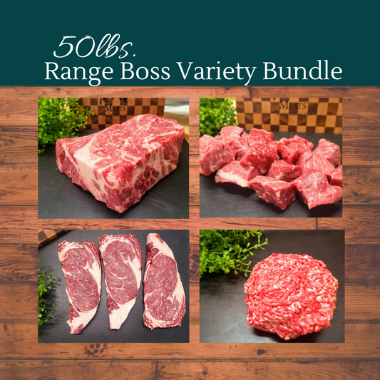 50 lb Range Boss Variety Bundle (~1/8 Beef)